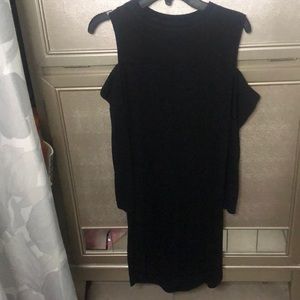 Black mini dress